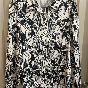 JODIFL Monochrome Patterned Button Down Shirt